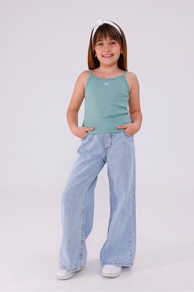 GİYİCEM TEKSTİL Girls' Elastic Jeans 2211