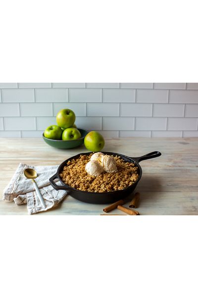 Lodge Cast Iron Non-Stick Round Skillet Pan with Hanging Loop Black 12inch