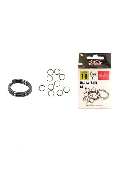 CAPTAIN 5140 Spoon Ring 10 Pieces Black Nickel