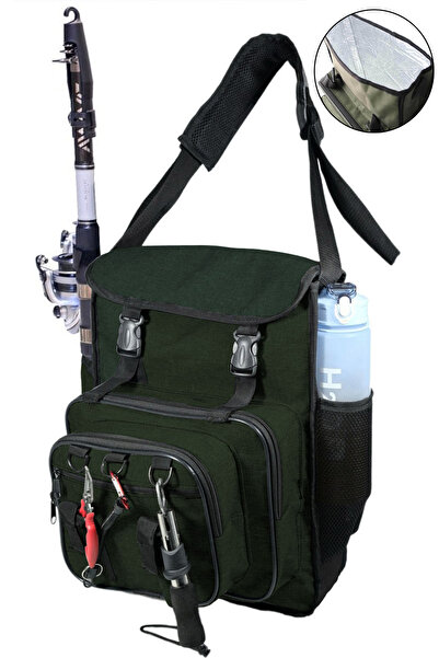 Binbirreyon Termal Buzluklu Balıkçı Çantası Olta Kamış Aksesuar Çantası 20Lt ...