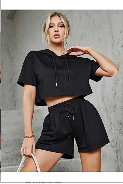 ciwi&life Unisex Black Elastic Waist Pocket S-Hort