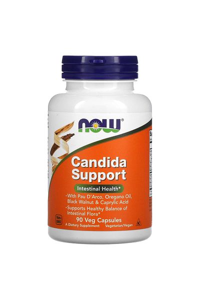 Now Candida Support, 90 Veggie Capsules, Supports Intestinal Health, Supports Digestive