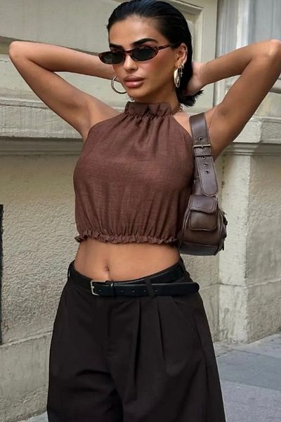 DİONNA Μπλούζα Crop εξώπλατη