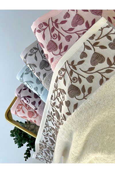 sarra 90X150 Hürrem Bath Towel - Cream