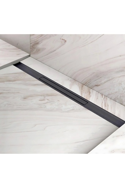 Hüppe HÜPPE River Duş Kanalı Titanyum Siyah Yndn 60 Cm