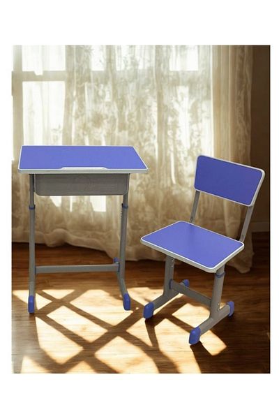 smart home Kids Study Desk Table + Chair Set | Study Table and Chair Set with Fiber Surface and Iron Legs