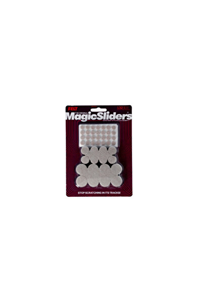 Magic Sliders وسادات لباد متينة من 132 قطعة بلون الشوفان
