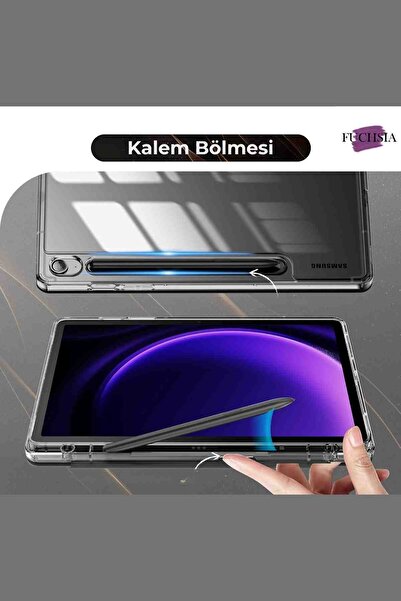 Fuchsia Galaxy Tab S10 FE Plus Uyumlu 13.1" Katlanabilen Standlı Smart Cover Akıllı Tablet Kılıfı
