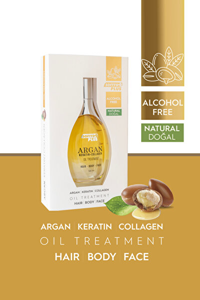Softto Plus Argan İçerikli Saç Vücut ve Cilt Bakım Yağı 120 ml