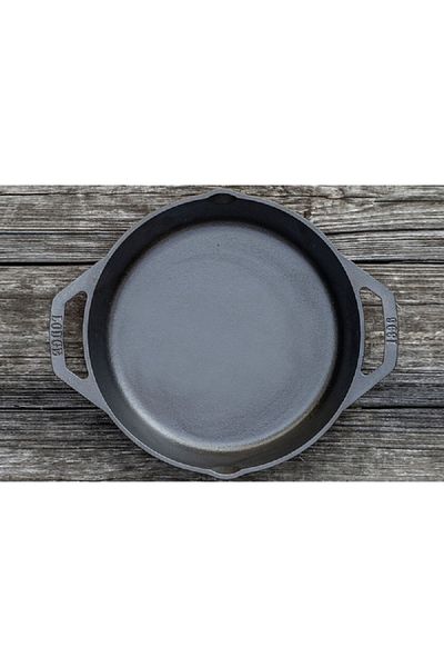 Lodge Seasoned Even Heat Distribution Cast Iron Dual Handle Skillet Black 26cm