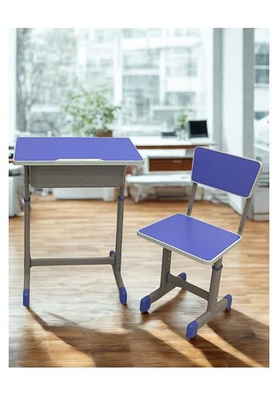 smart home Kids Study Desk Table + Chair Set | Study Table and Chair Set with Fiber Surface and Iron Legs