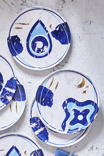 Fecra Teos 6 Piece Cake Plate Set