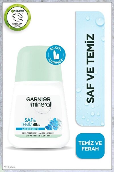 Garnier Mineral Saf Ve Temiz Kadın Roll-on Deodorant