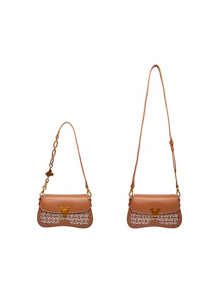 Disney Lady Shoulder bag Material:PU Light Brown Color