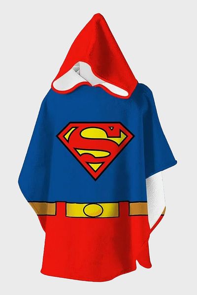 SLIPSTOP Supreme Patterned Cotton Hooded UV Protection Towel Poncho Boy's PANCO SP2532020001