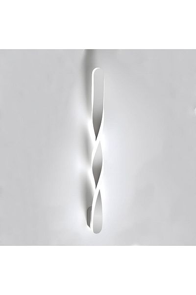 ZTWLEED LED wall light for indoor use, modern, 22W, spiral design, 55 cm, cold light, ambient