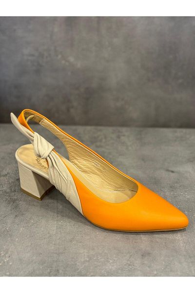 NISH Pantofi cu toc din piele naturală, realizată manual NISH, cu design elegant, care se pot folosi atât de zi, cât și de noapte