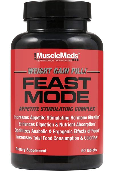 MuscleMeds Feast Mode, Weight Gain Pill, 90 Caps, 30 Servings
