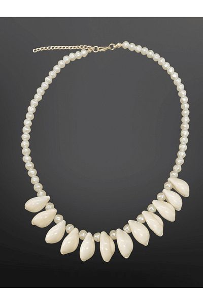 FM Pearl Model Seashell Figured Adjustable Size Bohemian Style Handmade Bijoux Necklace
