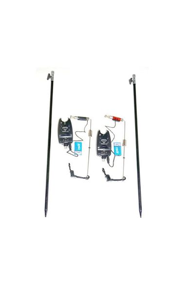 OEM Set 2 senzori de pescuit, lansete, balansoare iluminate, rezistente la umiditate