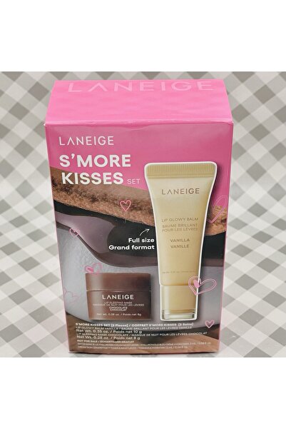 Laneige S'more Kisses Set Vanilla Lip Glowy Balm Chocolate Mask