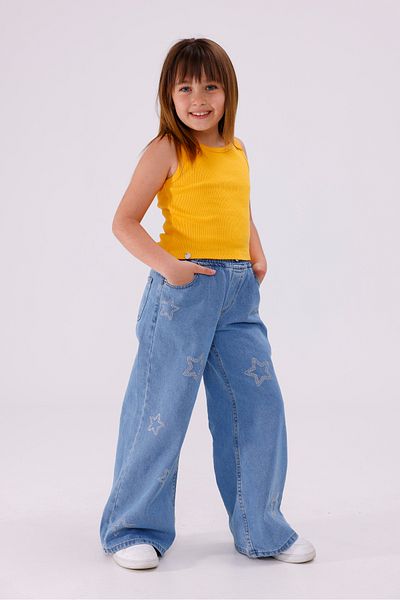 GİYİCEM TEKSTİL Girl's Star Stone Jeans 2213
