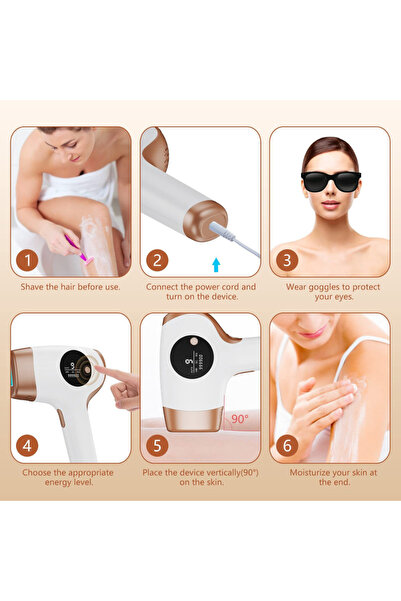 OEM Epilator IPL, definitive hair removal without pain, LCD display, 999,999 pulses, skin rejuvenation,
