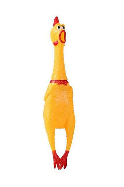 Toybox Screaming Rubber Chicken Squeeze Prank Novelty Toy