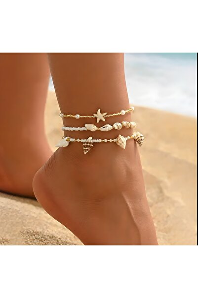 Butik Deniz temalı halhal seti