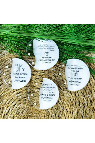 Demet Art Studio Reçineye Hayat Veriyoruz İnci Süslemeli 25 Adet Epoksi Magne...