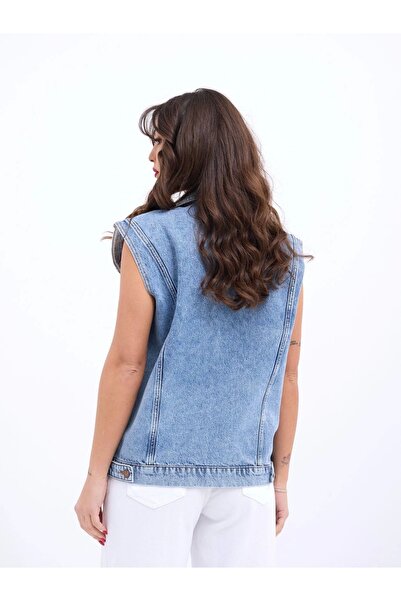 Butik 5751 Denim Vest-Blue