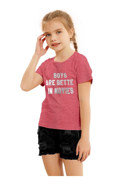 LAUREN SMITH Girls' Summer Tees Collection – Trendy and Comfortable Cotton-Lycra T-Shirts
