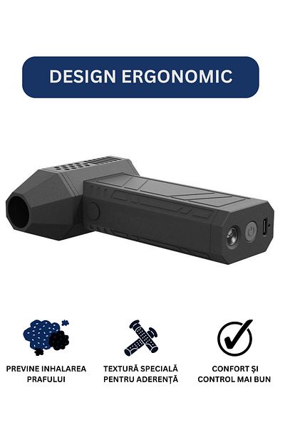 clickzu Clickzu portable turbo blower with compressed air, 4 speeds up to 130,000 RPM, LED light