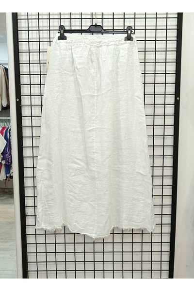 Butik Şans Tassel Detailed Pocket Elastic Waist Italian Long Skirt