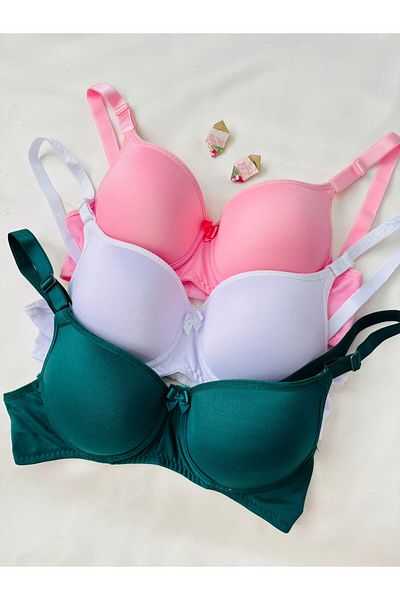 İNKO İÇ GİYİM Economical Supported Padded 3-Piece Recovery Bra