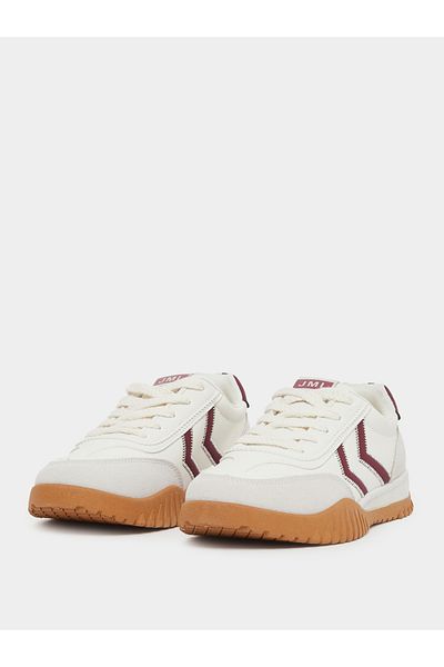 Styli Retro Sole Panelled Lace-Up Sneakers