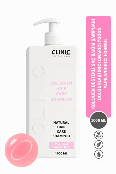 CLINIC PYROO Collagen Destekli Saç Bakım Şampuanı – Dolgunlaştırıcı Onarıcı Y...