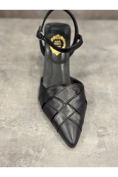 NISH MODEL DE TRICOTAT DIN PIELE GENUINA HANDMADE NISH, POTREBIL PENTRU UTILIZARE DEZERT DEZERT, PANTOFI ELEGANTI, CONFORTABILI CU TACURI