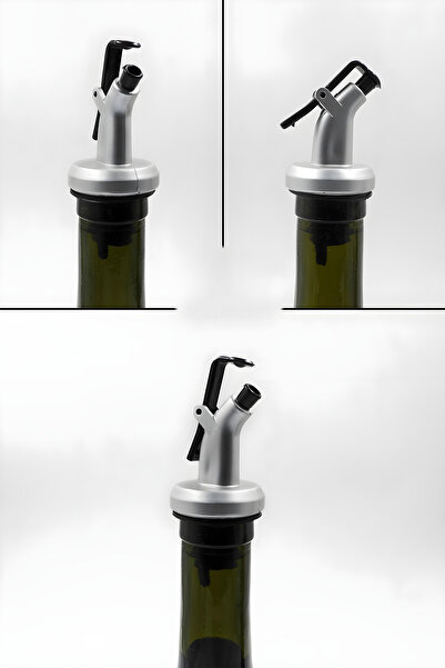 Justyol Set of 2 750 ml Glass Oil Bottles – Amber Olive Oil Bottle with Wooden Stand