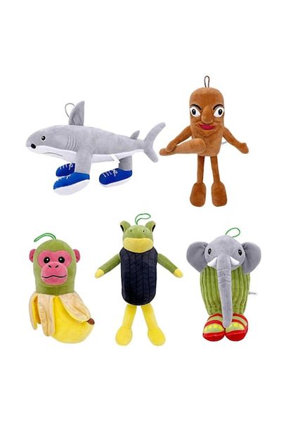 OEM SET 5 Brainrot Animals Action Figure, Tralalero Tralala, Multicolor,