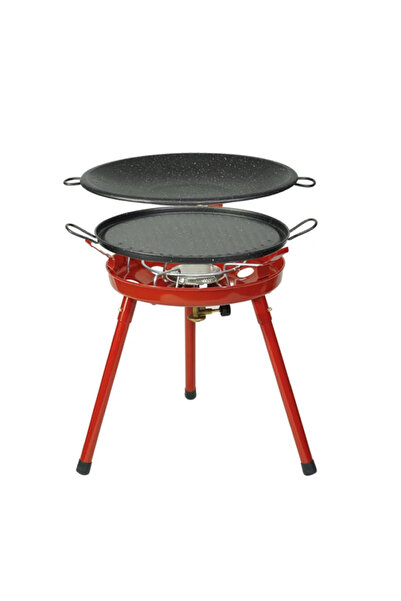 Orcamp موقد سوبر - مع حقيبة + كاتمر + مقلاة معدنية + شواية + طقم محول من الجر...