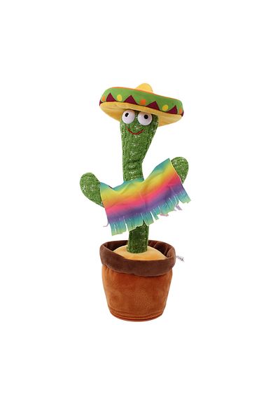 Generic Dancing Cactus Toy Singing Talking Record Electric Cactus Toy Dancing Cactus Doll Eco-friendly Plush
