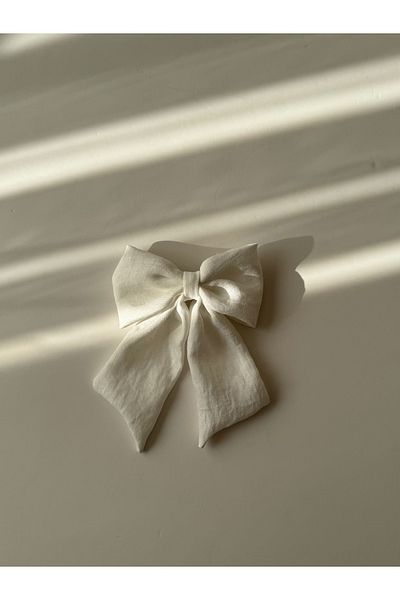 AGAPI White Women's Ribbon Buckle Bow Buckle