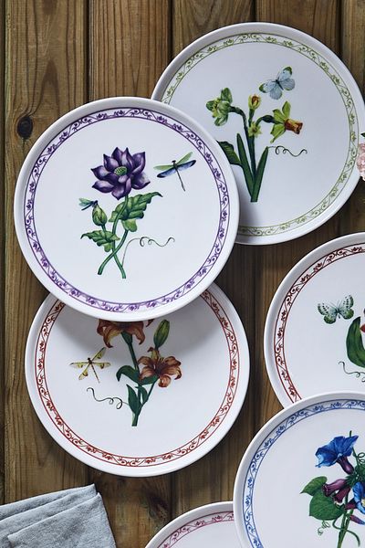 Fecra Beyda 6 Piece Cake Plate Set