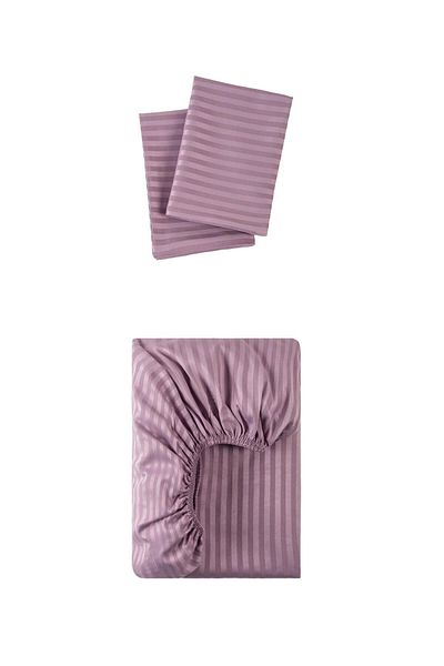 PATRON SHOES 100% Cotton Satin Fitted Sheet Set with Cylinder Pvc Bag