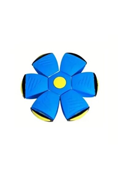 Rovitech Minge zburatoare/frisbee pentru caini, transformabila in farfurie zburatoare, ABS, albastru