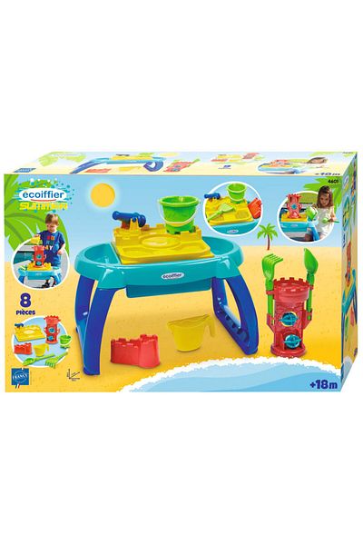 ECOİFFİER Ecoiffier Play Table with Water and Sand Accessories