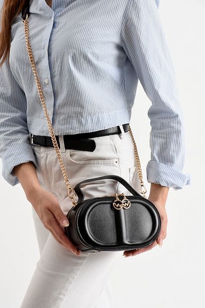 By Hakan Tn-204 Chain Shoulder Bag Women's Shoulder Bag Handbag Crossbody Bag Black