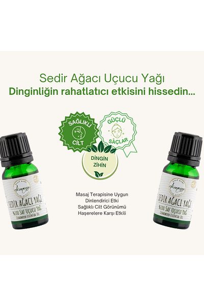 dionesse 100% Pure Cedarwood Oil 10 ml - Aromatherapy Support for Skin and Hair Care in Essential Oil Form