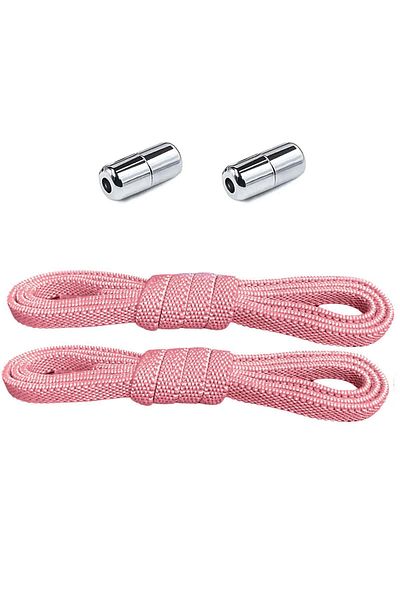 hapshoe Adjustable 1 Pair Pink Screw Capsule Tip 6 mm Rubber Practical Laces
